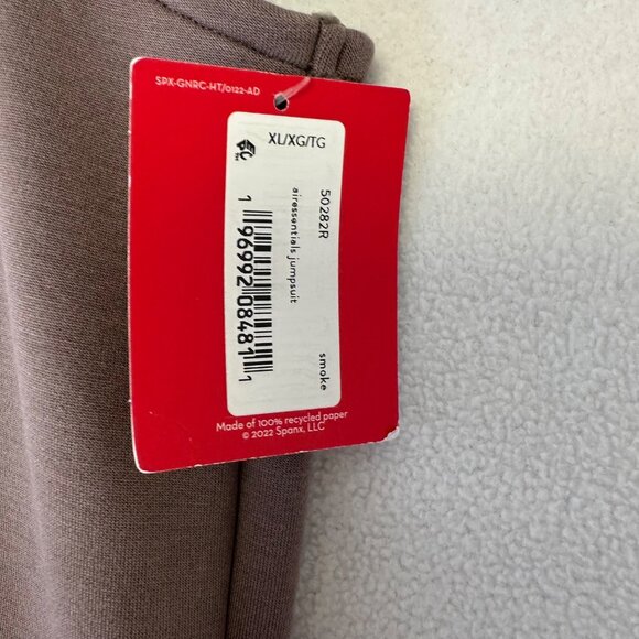 Spanx AirEssentials Jumpsuit Wide Leg Sleeveless NWT Size XL Smoke Taupe Casual - Picture 8 of 13